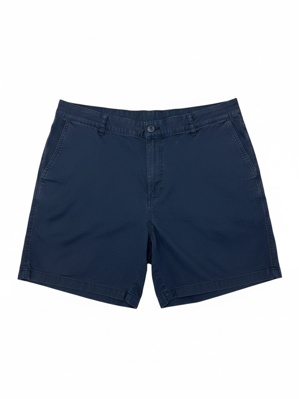 Lucky Brand Men’s XXL Navy Blue Stretch Ripstop Chino Shorts 98% Cotton Casual